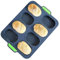 Mini vassoio da forno per baguette, in silicone, antiaderente, forato, per pane e pane