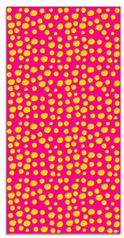 Panorama Agatha Ruiz de la Prada Vinyl-Teppich Küche Lounge - Verschiedene Größen - (Grundlegende Drucke Rosa und Orange Kreise 40x80cm)