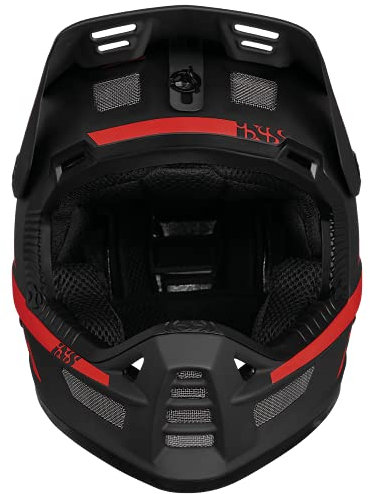 IXS Xult DH Integralhelm für Mountainbike/E-Bike/BMX, rot, M