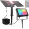 MEIHUA 30W RGB Strahler mit Fernbedienung LED Solar Strahler Bunt IP66 Wasserdicht Solarlampen 10 Farben 30 Modi 6 Helligkeit Timer RGB Solarleuchte für Party Garten Bäume Pfad Lichteffekte