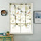 Devola Landhausstil Raffrollo Schmetterlings-Motiven Raffgardinen transparent Voile Vorhänge Küche Faltvorhang Modern Rollo mit Kordelzug Heimdekoration Fensterschal BxH 120x140cm Weiß 1er Pack