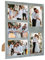 Grauer Collage Bilderrahmen 10,2 x 15,2 cm mit Matte 12,7 x 17,8 cm, rustikaler Bilderrahmen für Wandmontage oder Tischdekoration, für fünf Fotos mit High-Definition-Acryl