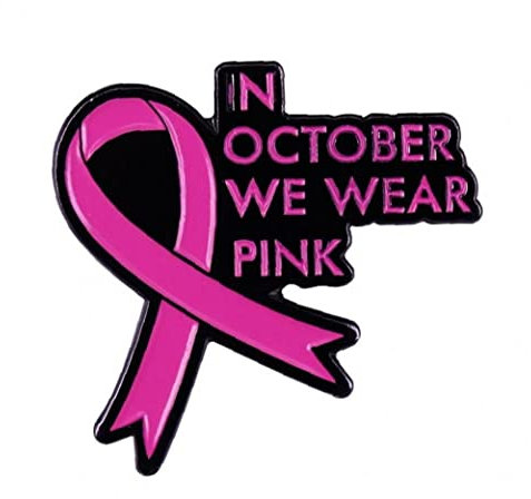 en Octobre, Nous Portons Broche D'émail du Ruban Rose Épingle du Cancer du Sein De Conscience De Section Broche du Ruban Émail Émail pour Les Filles