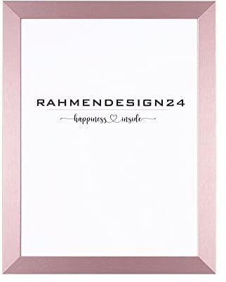 Rahmendesign24 Bilderrahmen Milano 37,5x98 (PUZZLEFORMAT) Roségold Fotorahmen, Wechselrahmen, Posterrahmen, Puzzlerahmen