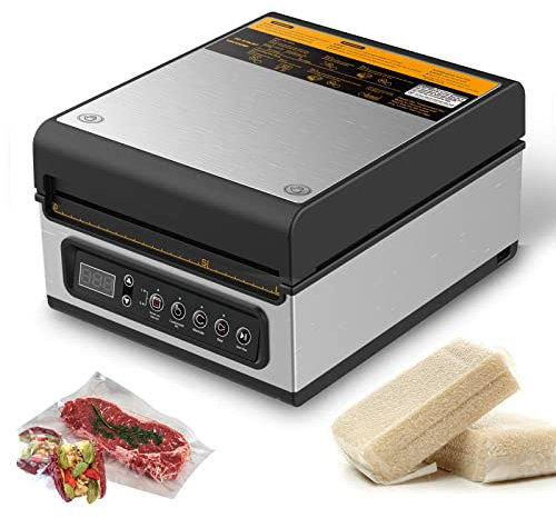 ARWIC Chamber Vacuum Sealer Machine, 240W Commercial Vacuum Sealing Machine, 25.4 cm Sealing Bar Food Packaging Machine Preservation System for Dry Moist Liquid Juicy food