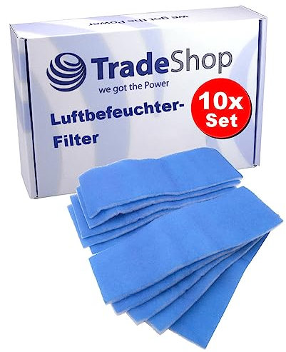 10x Trade-Shop Vlies Luftbefeuchter-Filter Zuluft Abluft kompatibel mit Nilan VP 18 Compact, VP 18 Compact P Lüfter/Filterklasse G4