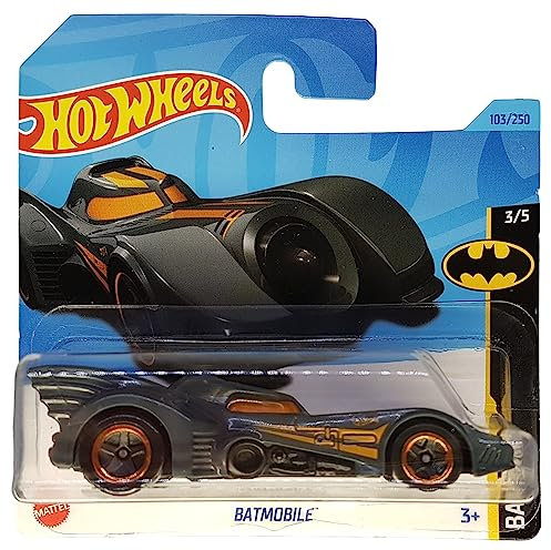 Hot Wheels - Batmobile - Batman 3/5 - HKG99 - Short Card - DC Comics - Mattel 2023