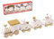 ZYDYRX Weiß Holzzug Kleiner Weihnachtszug Holz Xmas Fenster Ornament Weihnachtsdekoration Holz Mitbringsel zu Weihnachten Dekolandschaft Kinder