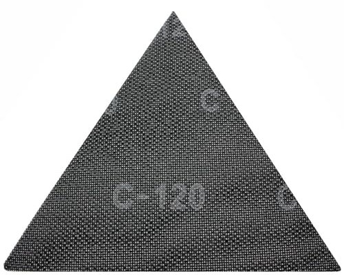 25 Stück Klett Schleifblätter Schleifscheiben Schleifgitter Schleifpapier Dreieck 290 x 250 mm für Deckenschleifer Trockenbauschleifer Scheppach DS210, DS930 (Körnung 100)