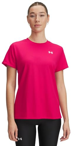 Under Armour T-Shirt Tech côtelé à Manches Courtes pour Femme