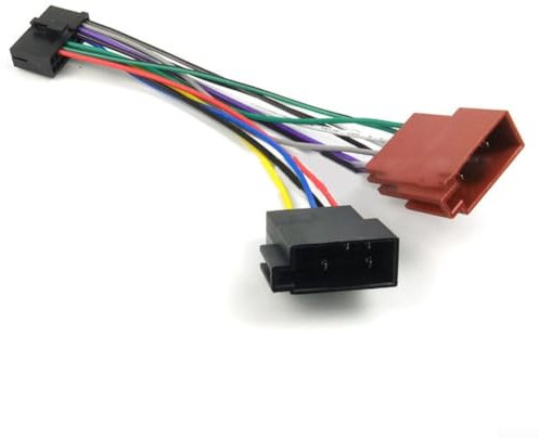 FACULX Car Radio Wiring Connector, 20 Pin Audio Wire Harness, Plug ISO Cable Connector Wiring Accessory, ISO Split Female Cable