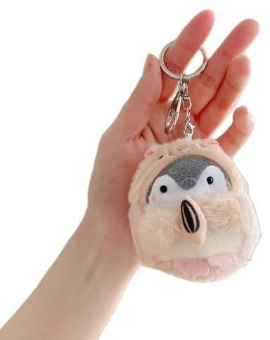 YIZITU Cartoon Schlüsselanhänger Schultaschenanhänger Positiver Cartoon Plüsch Schlüsselanhänger Charm Schlüsselanhänger Geschenk