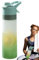 Botella de agua con pulverizador – Botella de agua portátil con pulverizador de agua | Botella de agua de 650 ml para rociar y beber, refrescante botella de agua con niebla para deportes, viajes y