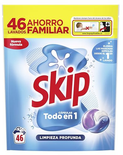 Skip Detergente en Cápsulas Limpieza profunda, 46 lavados
