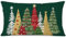 Ohok Dekorativ Weihnachten Kissenbezug 30x50 cm, Polyester Leinen Zierkissenbezüge Merry Christmas Kissenbezüge Dekor Kissenhülle Set für Schlafzimmer Wohnzimmer Sofa (Weihnachtsbaum Bunt)