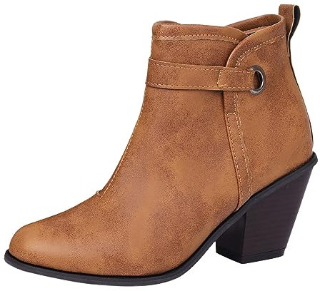 Stivali Pelle Donna Stivaletti Donna Bassi Stivaletto texano Donna Basso Stivali Donna Estivi Traforati Beige Stivaletti Donna Tacco Largo Stivaletti Donna con Tacco Largo Scarpe Donna Texani