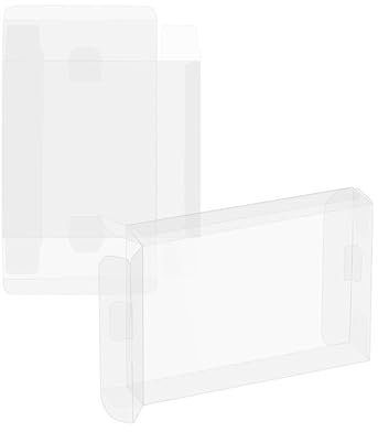 LUCKGRASP 10 x transparente Schutzhülle Kunststoffabdeckung, Displaybox-Gehäuse, Schalen-Set für N64