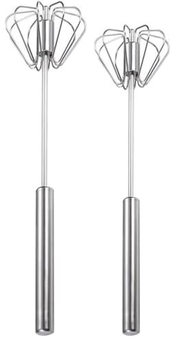 Fouet semi-automatique en acier inoxydable pour lait, œuf, crème, fouet à œufs pour cuisine, restaurants, bars
