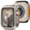 Bisikor 2 en 1 Funda Compatible con Apple Watch 45mm Series 9/Series 8/Series 7, Carcasa de Metal Antiarañazos con Protección Completa con Tapa Trasera para iWatch 45mm (Titanio)