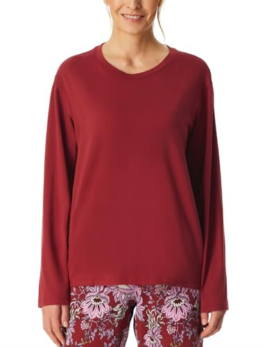 Schiesser Damen Schlafshirt langarm Baumwolle - Mix + Relax