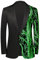 Glitzer Accessoires Herren Glitzer T-Shirt Herren Karneval Sakko Herren 70Er Jahre Hemd Herren Party Accessoires Pailletten Jacke Kostüm Damen Lustig Kostüm Erwachsene Lustig