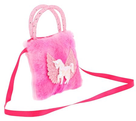 Toyvian Einhorn Plüsch Umhängetasche Für Mädchen Multifunktionale Schultertasche Und Geldbörse Für Schule Reisen Und Einkaufen Leicht Und Kinderfreundlich Niedliches Design