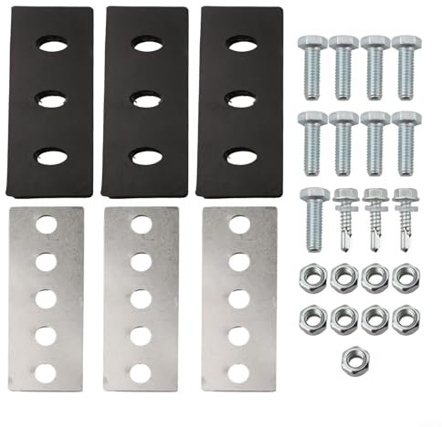 Niceminiwall 3/8 Zoll 304 Edelstahl Schneefräse Impeller Modifikationsset, 3 Stück Gummilippe Schneefräse Allgemein für Modifikationen 2-stufige Maschine, Edelstahl Schneefräse Impeller Kit