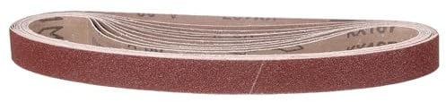 CoCud 30mm x 330mm Sanding Belt, 10 Pcs 80 Grit Knife Sharpener Belts Work Sharpening for Belt Sander Knife Carving Tool Metal Working