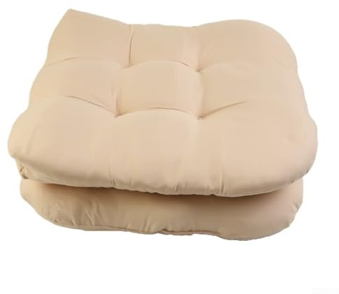 Aprilsunnyzone U-förmiger Rattan-Sessel für Außen- und Innenterrasse, 48,3 x 48,3 x 7,6 cm, leicht zu befestigen, rutschfest (Khaki)