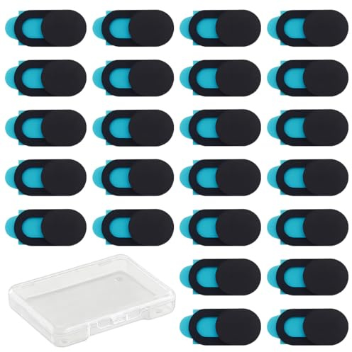 JRYXDS 24 Stück Webcam Abdeckung, Cover Kamera Laptop, Webcam Cover,Kamera Cover Folie Ultradünn Für Computer,Handy,Tablet,Laptops,Schutz Ihrer Privatsphäre,Schutz Ihrer Privatsphäre Online