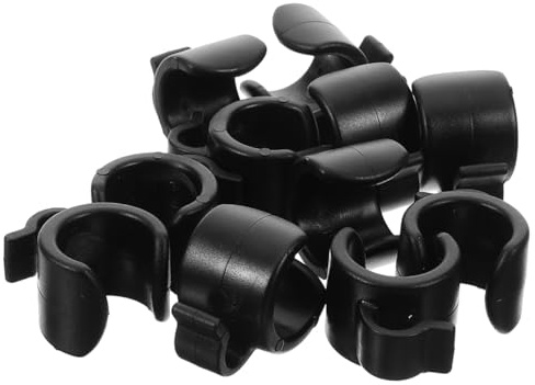 Ciieeo Mic Stand Cable Clip 20Pcs Sturdy Cable Holders for Tripod and Pole Mount Managing Microphone for Live Broadcast Setup