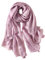 Lina & Lily Foulard Châle Étole Femme Mariage en Tissu Brillant Léger (Rose Poudré)