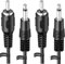 Ancable 2-Pack 6-Feet RCA Male to 3.5mm 1/8 Monaural Mini Mono Male Plug Jack Connector Audio Cable - Trigger Cable for Pre-Amp Subwoofer Soundbar