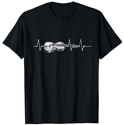 Violinist Geiger Geige Herzschlag Violine T-Shirt