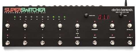 Electro Harmonix Super Switcher - A/B/Y Box Effektgerät | Bewegen Sie alle Ihre Pedale in die vordere Reihe Ihres Pedalboards und geben Sie gleichzeitig die Kontrolle über sie mit