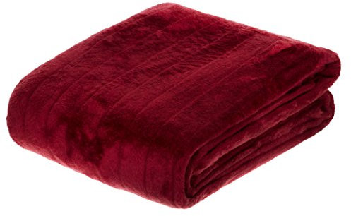 Brandsseller Felldecke Kuscheldecke Nerzfelloptik - Rot, 180 x 220