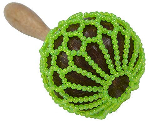 A-Star handgefertigte Afuche Shekere Cabasa mit Perlen – 25 cm Shaker Maraca