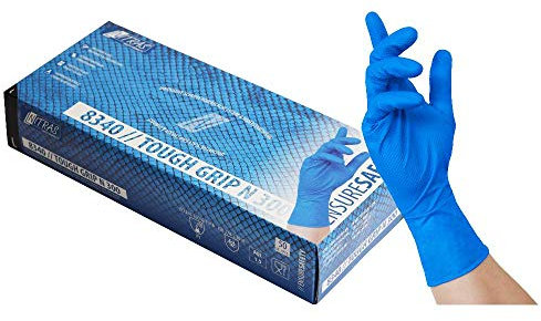 Nitras Einmalhandschuhe Nitril 8340 Tough Grip N 300 (50 Stück je Box) (XXL)