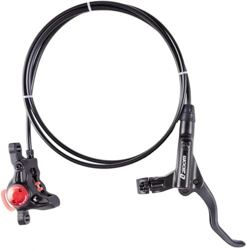 BUCKLOS MTB Hydraulic Disc Brakes, Aluminum Alloy Right Front Left Rear Disc Brake Levers, Fit for Mountain Bike PM is Adapter with 53.1inch Rears Cable …