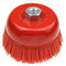 Nylon Filament Abrasive Wire Brush - Cup Nylon Abrasive Brush Wheel Pile Polymer-abrasive Angle Grinder Tool (1 piece 115* M14,P80,4.5Inch)