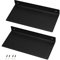 HOME COMPOSER 30cm Wandregal Metall Schwarz, 2 Stück Modern Badezimmer Rostfrei Metallregal, Schweberegale Schwimmende Stahlregale für Küche Wohnzimmer Schlafzimmer Büro