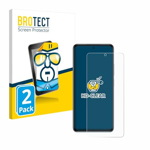 BROTECT Protector Pantalla para Xiaomi Poco F3 Protector Transparente (2 Unidades) Anti-Huellas