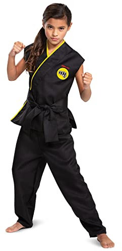 DISGUISE Costume officiel Cobra Kai pour enfants, costume de karaté pour enfants, costume de karaté pour garçons, taille M