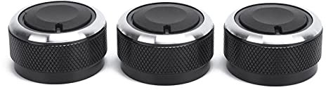 Air Conditioning Control Knobs Replacement Knobs Air Conditioner Switch Button Control Knob Replacement 3PCS Car Air Condition Switch Thermal Controller Knob Replacement for 2002‑2014