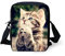 Binienty Kinder-Umhängetasche, kleine Umhängetasche, Handtasche, für Reisen, Schule, Wandern, Betende Katze, Einheitsgröße