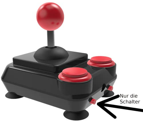 Schalter (2 Stück) für Retro ArcadeR Joystick, Farbe:Weiss