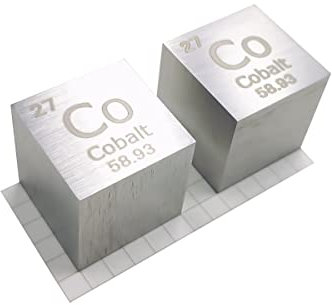 嘉信誉 Cobalt (Co) Dichtewürfel, Laborqualität, präzise über 99,9 % hochrein, verwendet für Laborversuche, persönliche Hobbys und Sammlungen (Größe: 2,5 cm, Farbe: matt)