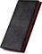 VISOUL Portefeuille en Cuir Véritable pour Homme Long Sac à Main à Deux Volets avec Blocage RFID, Porte-Cartes pour Homme avec Fenêtre ID et 11 Emplacements pour Cartes (Noir+Marron)