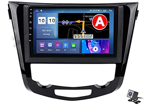 PLOKM Android 10 Auto DVD Player GPS Stereo HeadUnit Navi Radio für N-issan X-Trail T32 Qashqai J11 2013-2020 unterstützt DAB WLAN Carplay WiFi Bluetooth FM USB DSP RDS