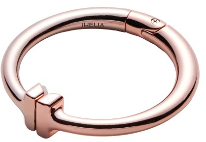 iHELIA Signature Luxus Handtaschenhaken für Tisch (Roségold) | Rutschfester Griff, tragbares Design, drehbar, strapazierfähig, 15 kg Beutelaufhänger